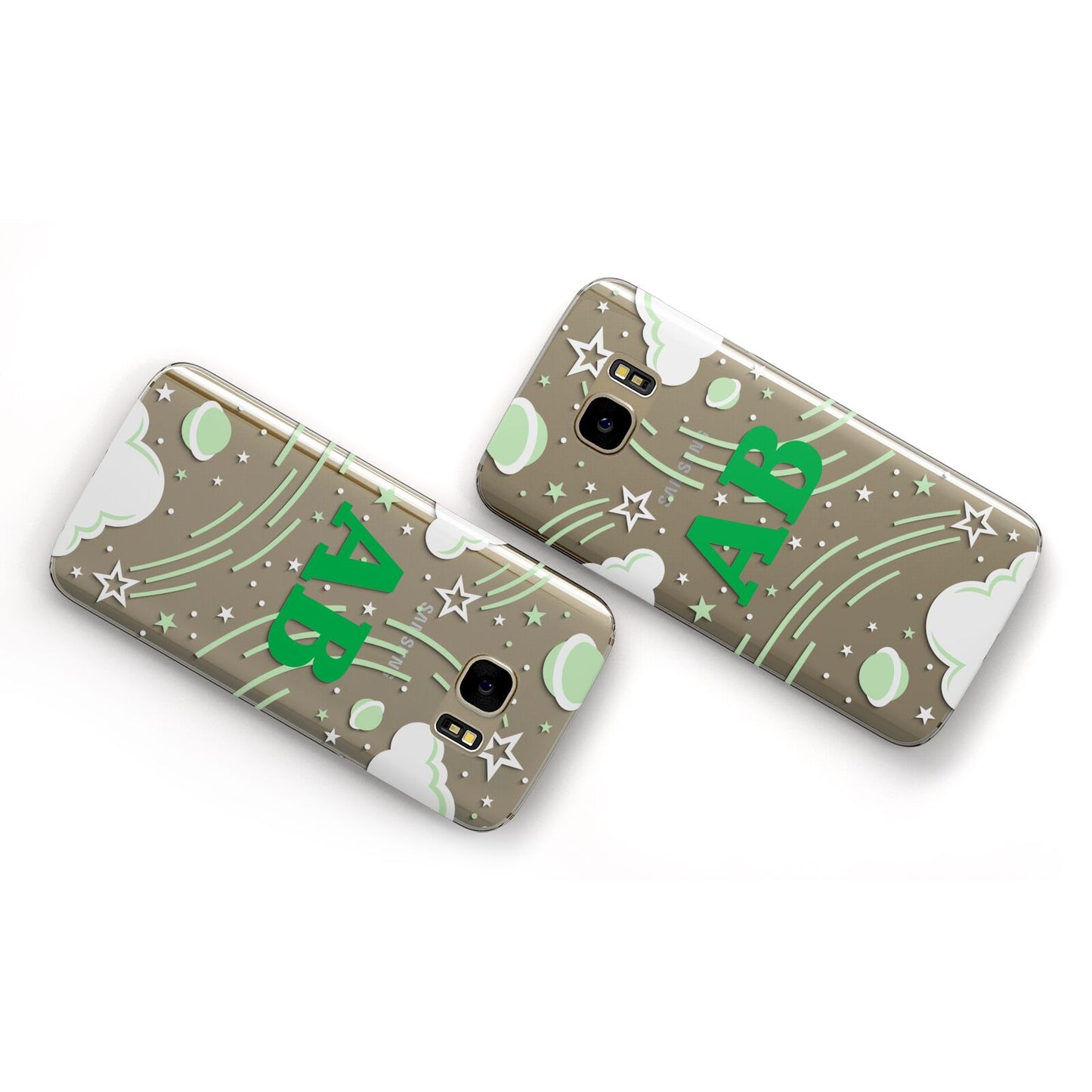 Celestial Samsung Galaxy Case Flat Overview
