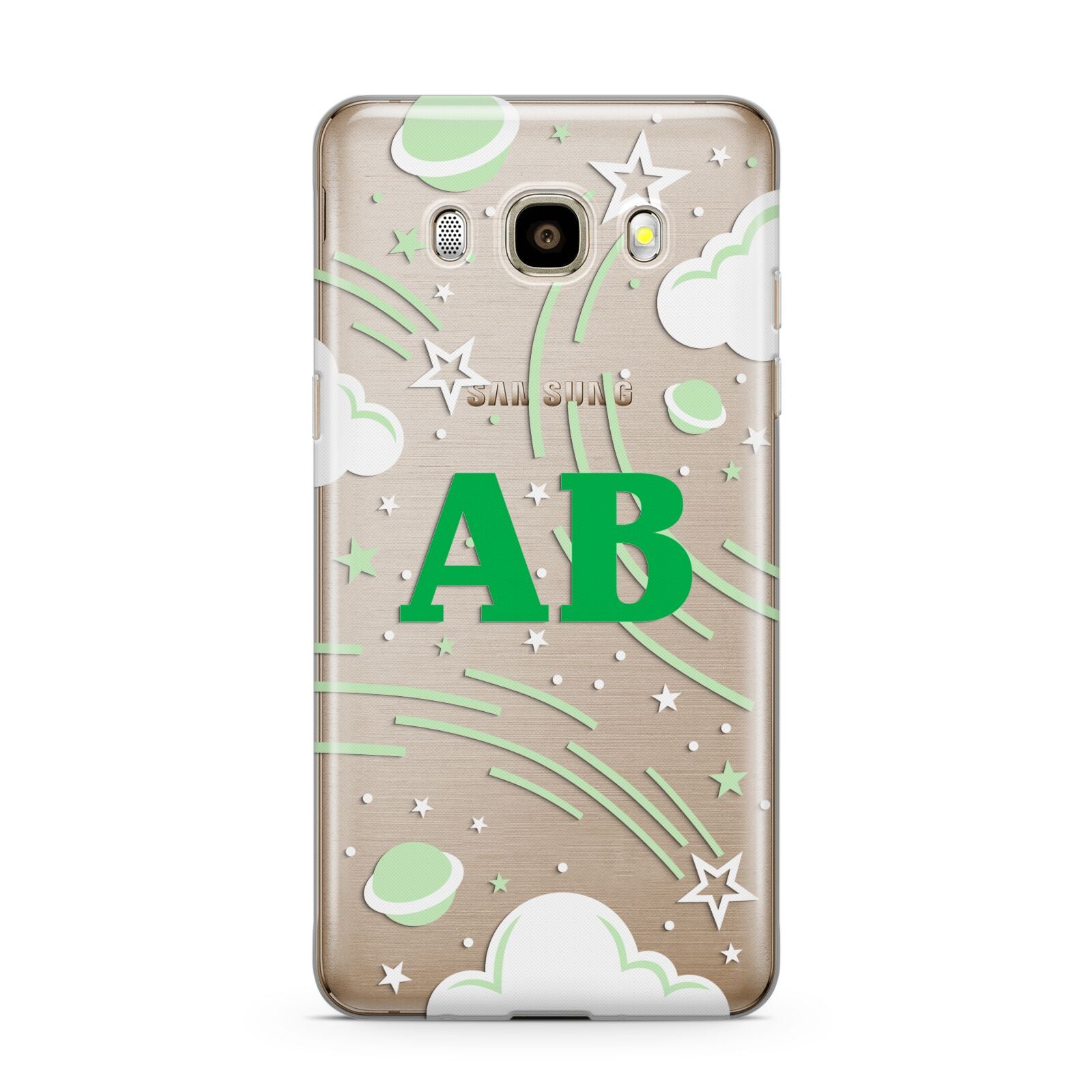 Celestial Samsung Galaxy J7 2016 Case on gold phone