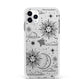 Celestial Suns Clouds Apple iPhone 11 Pro Max in Silver with White Impact Case