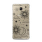 Celestial Suns Clouds Samsung Galaxy A7 2016 Case on gold phone