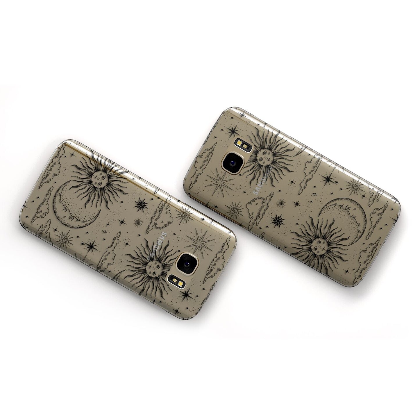 Celestial Suns Clouds Samsung Galaxy Case Flat Overview