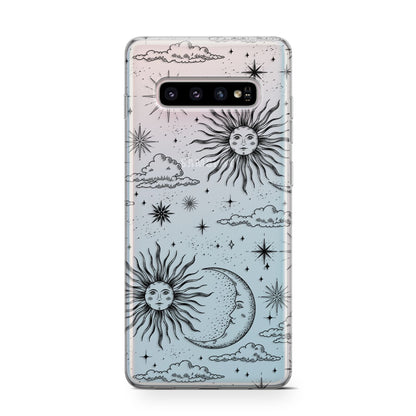 Celestial Suns Clouds Samsung Galaxy S10 Case