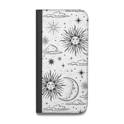 Celestial Suns Clouds Vegan Leather Flip Samsung Case