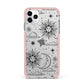 Celestial Suns Clouds iPhone 11 Pro Max Impact Pink Edge Case