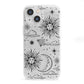 Celestial Suns Clouds iPhone 13 Mini Clear Bumper Case