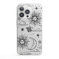 Celestial Suns Clouds iPhone 13 Pro Clear Bumper Case