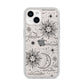 Celestial Suns Clouds iPhone 14 Glitter Tough Case Starlight