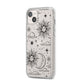 Celestial Suns Clouds iPhone 14 Plus Clear Tough Case Starlight Angled Image