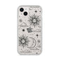 Celestial Suns Clouds iPhone 14 Plus Clear Tough Case Starlight