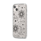 Celestial Suns Clouds iPhone 14 Plus Glitter Tough Case Starlight Angled Image