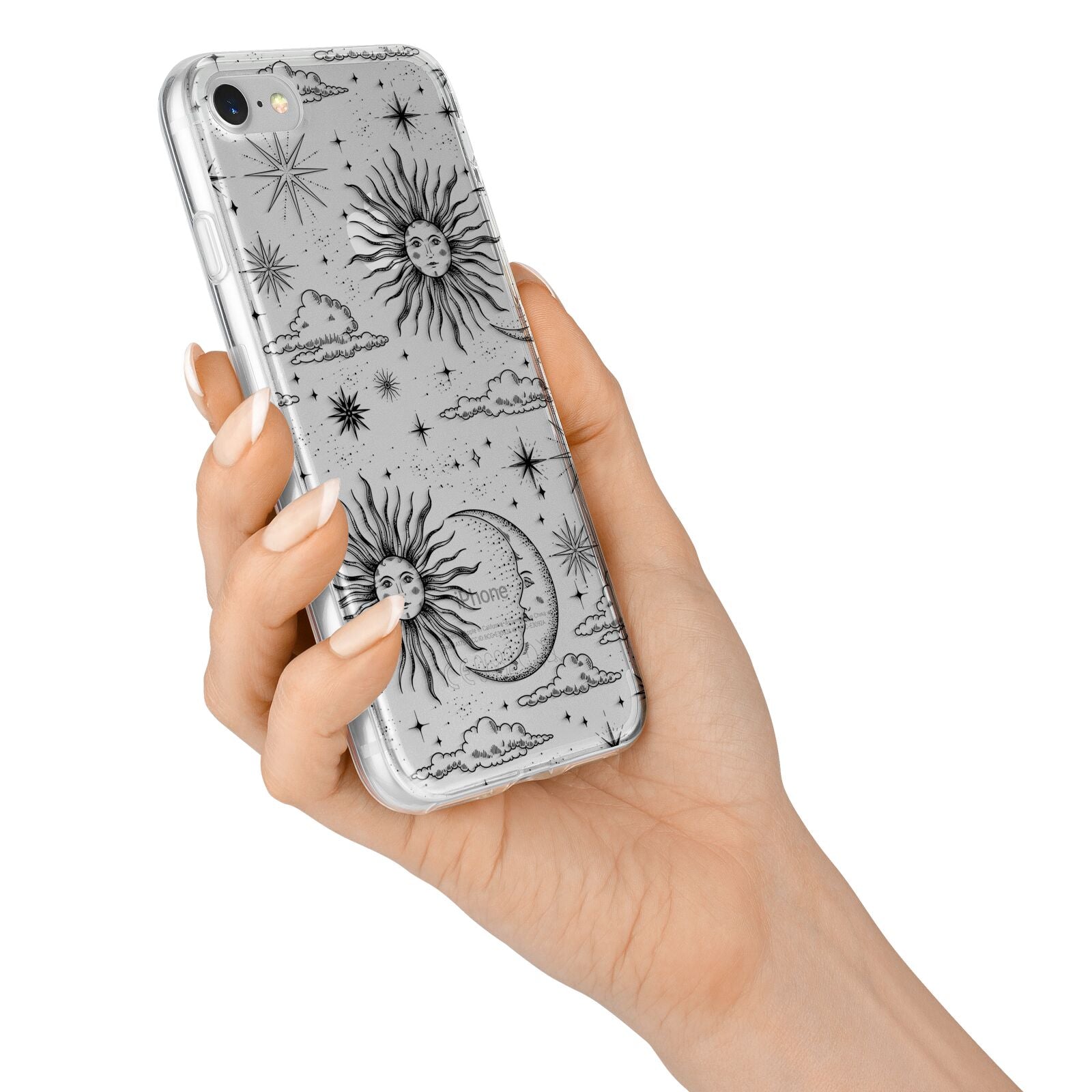 Celestial Suns Clouds iPhone 7 Bumper Case on Silver iPhone Alternative Image