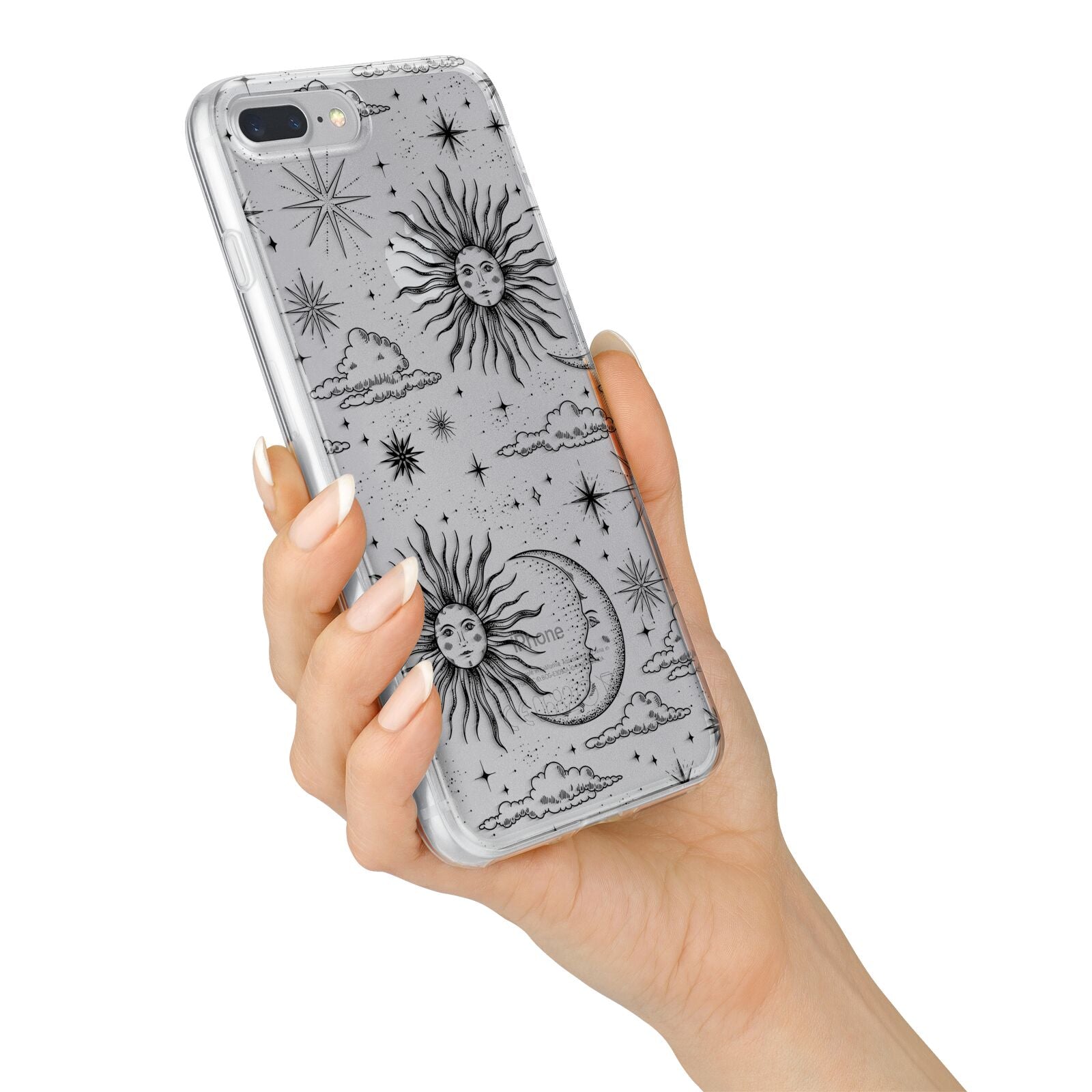 Celestial Suns Clouds iPhone 7 Plus Bumper Case on Silver iPhone Alternative Image