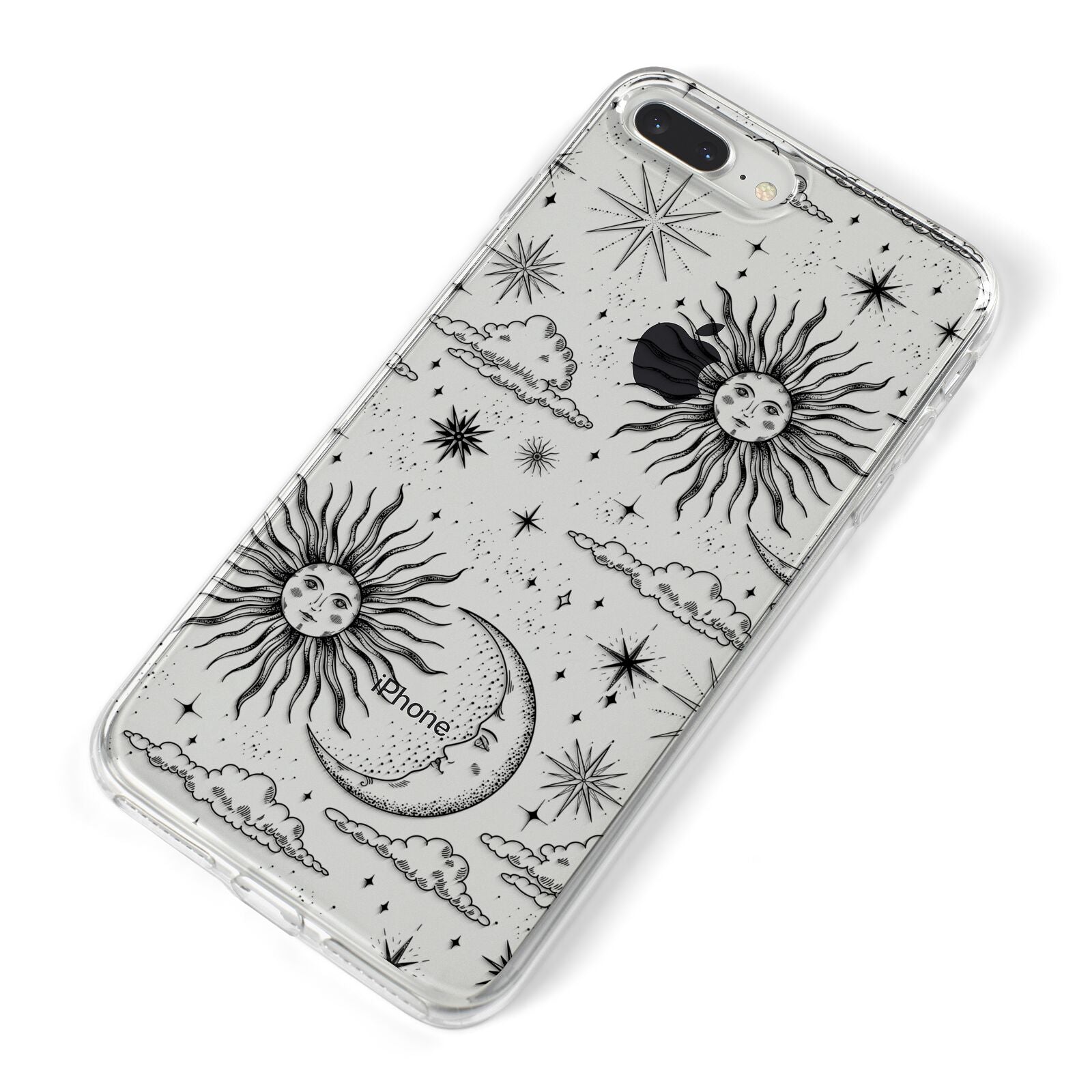 Celestial Suns Clouds iPhone 8 Plus Bumper Case on Silver iPhone Alternative Image