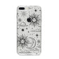 Celestial Suns Clouds iPhone 8 Plus Bumper Case on Silver iPhone