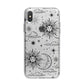 Celestial Suns Clouds iPhone X Bumper Case on Silver iPhone Alternative Image 1