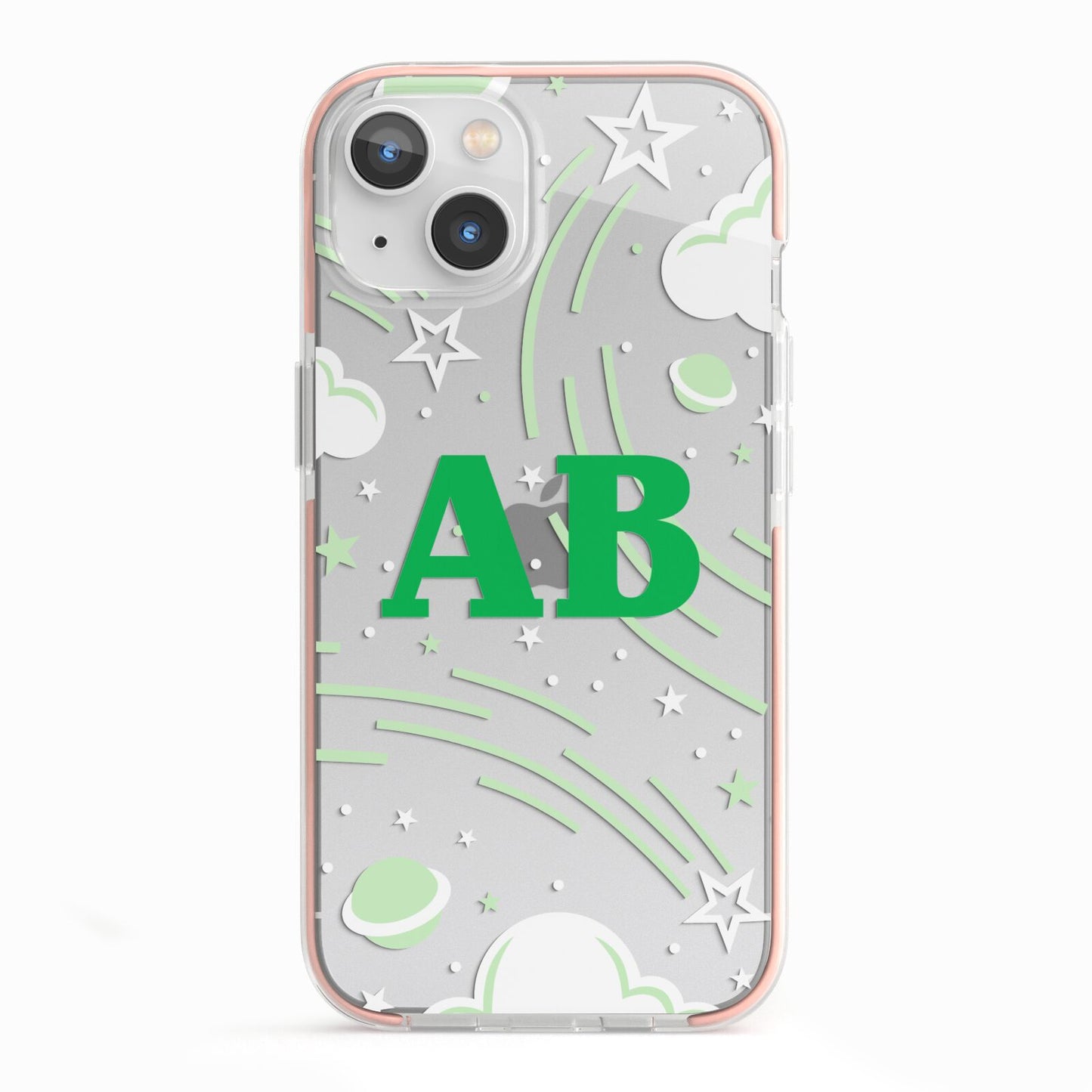 Celestial iPhone 13 TPU Impact Case with Pink Edges