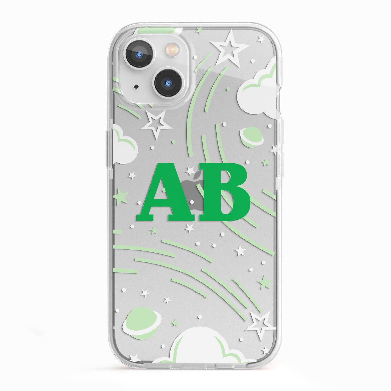 Celestial iPhone 13 TPU Impact Case with White Edges