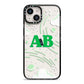 Celestial iPhone 14 Black Impact Case on Silver phone