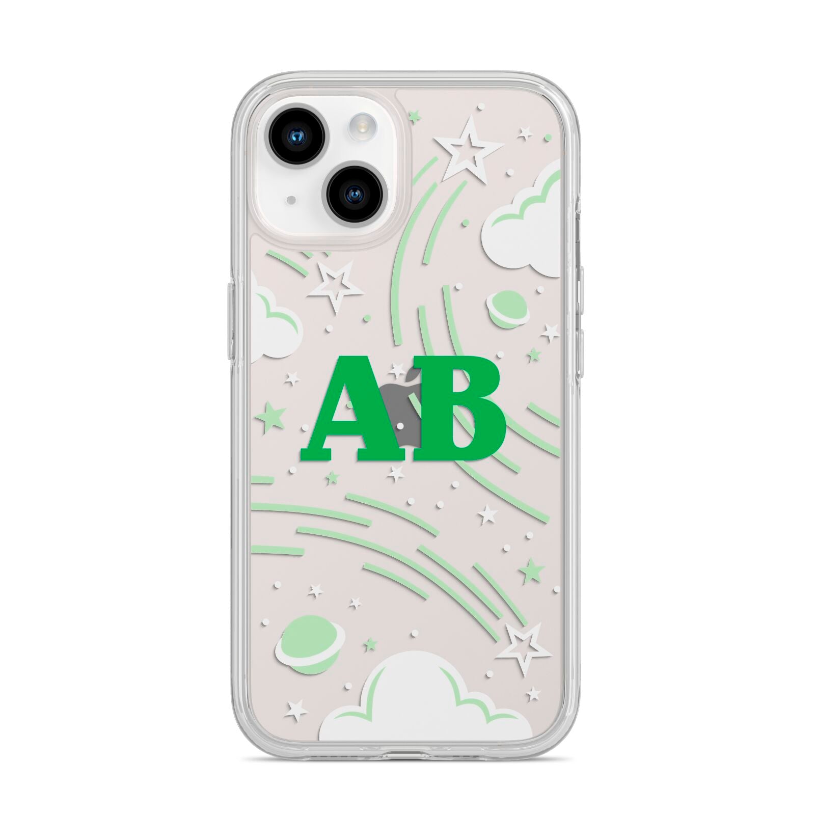 Celestial iPhone 14 Clear Tough Case Starlight