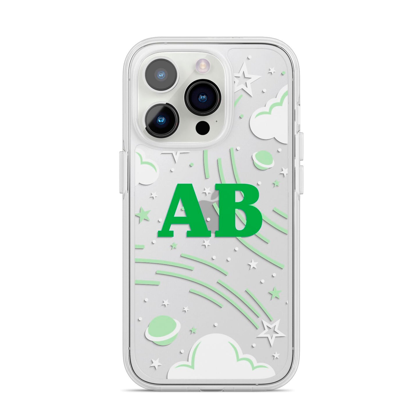 Celestial iPhone 14 Pro Clear Tough Case Silver