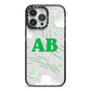 Celestial iPhone 14 Pro Max Black Impact Case on Silver phone