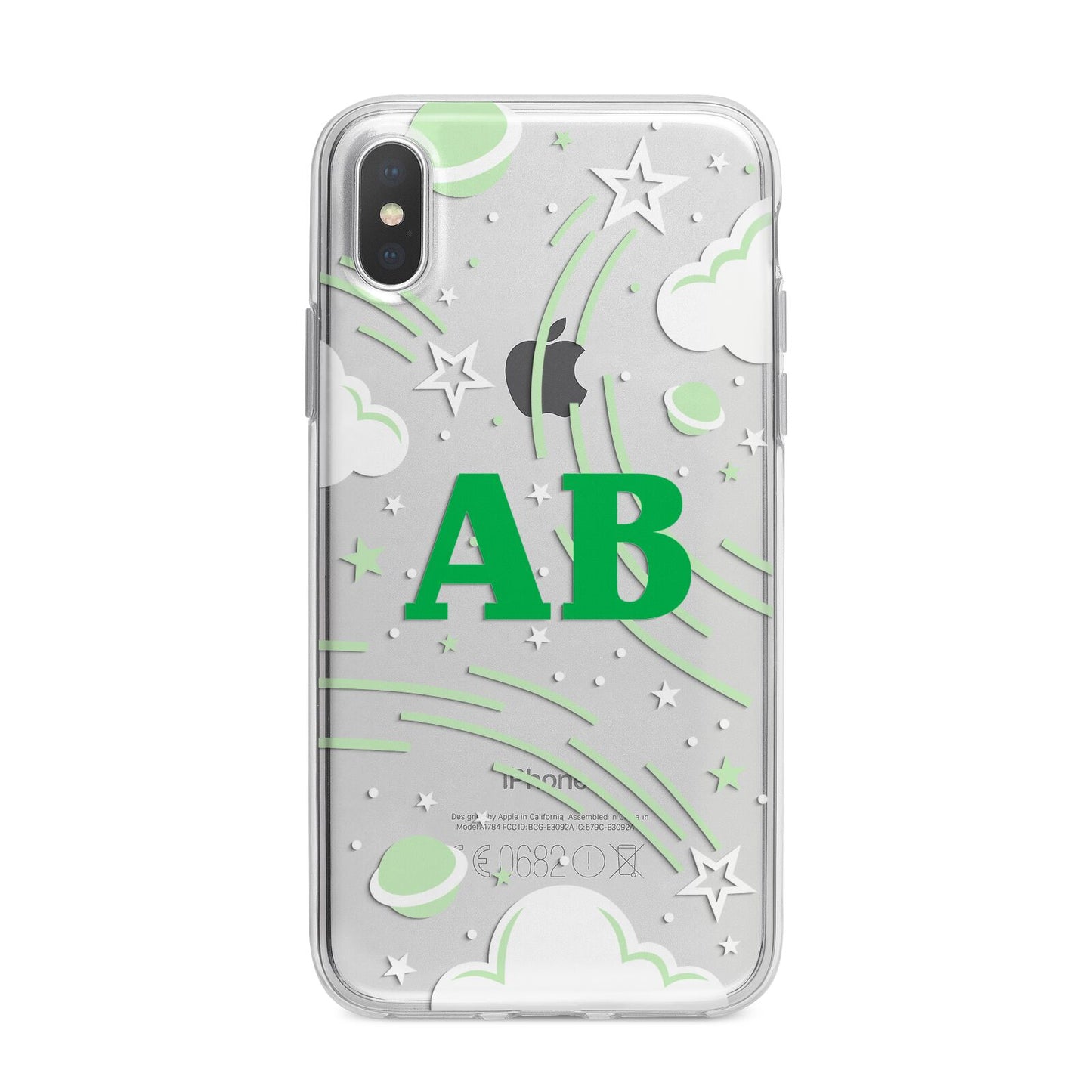 Celestial iPhone X Bumper Case on Silver iPhone Alternative Image 1
