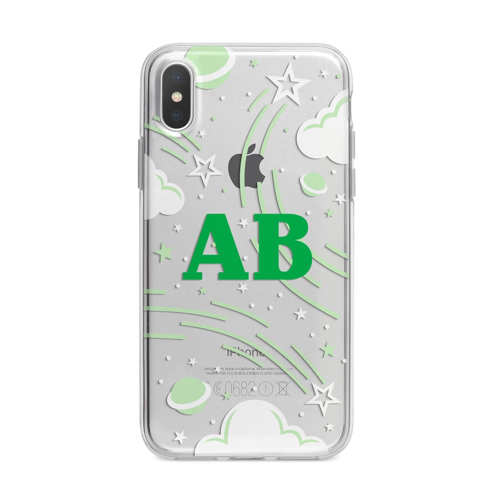 Celestial iPhone X Bumper Case on Silver iPhone Alternative Image 1