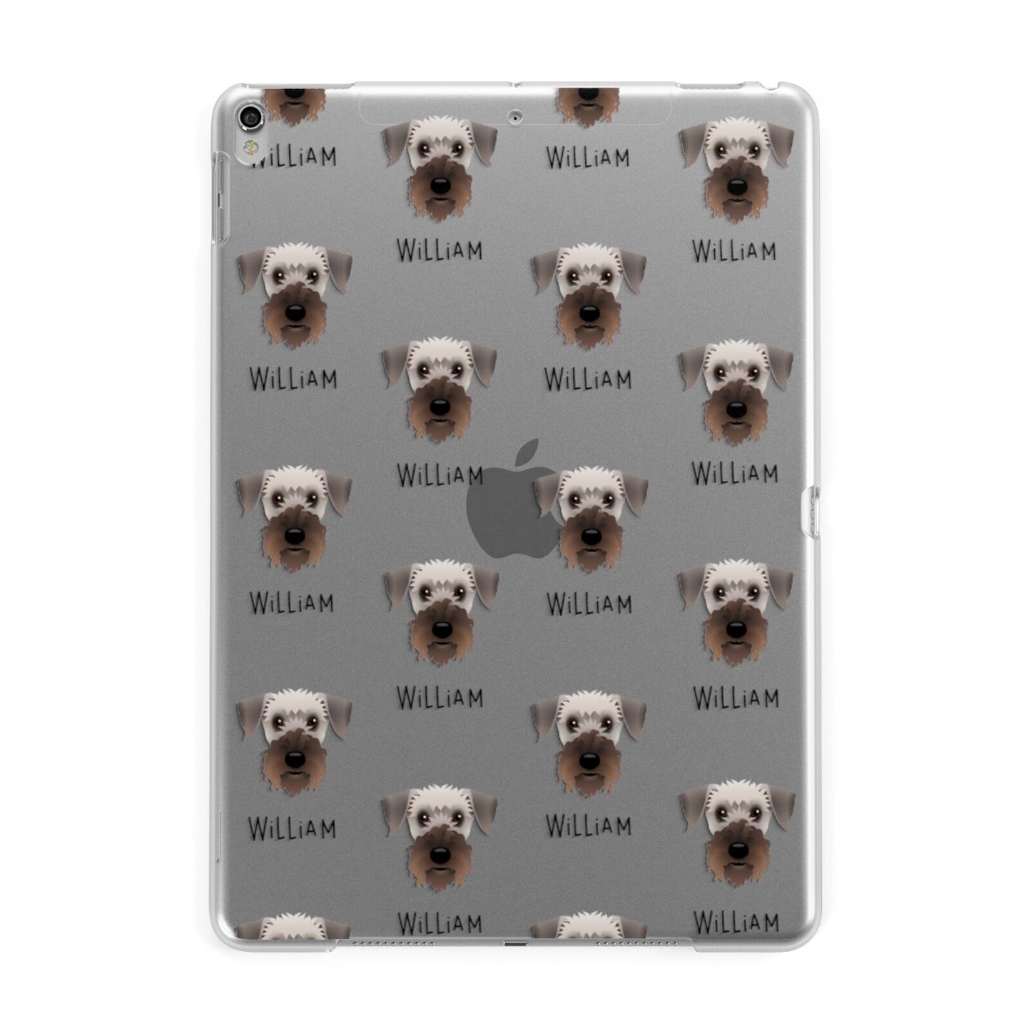 Cesky Terrier Icon with Name Apple iPad Silver Case