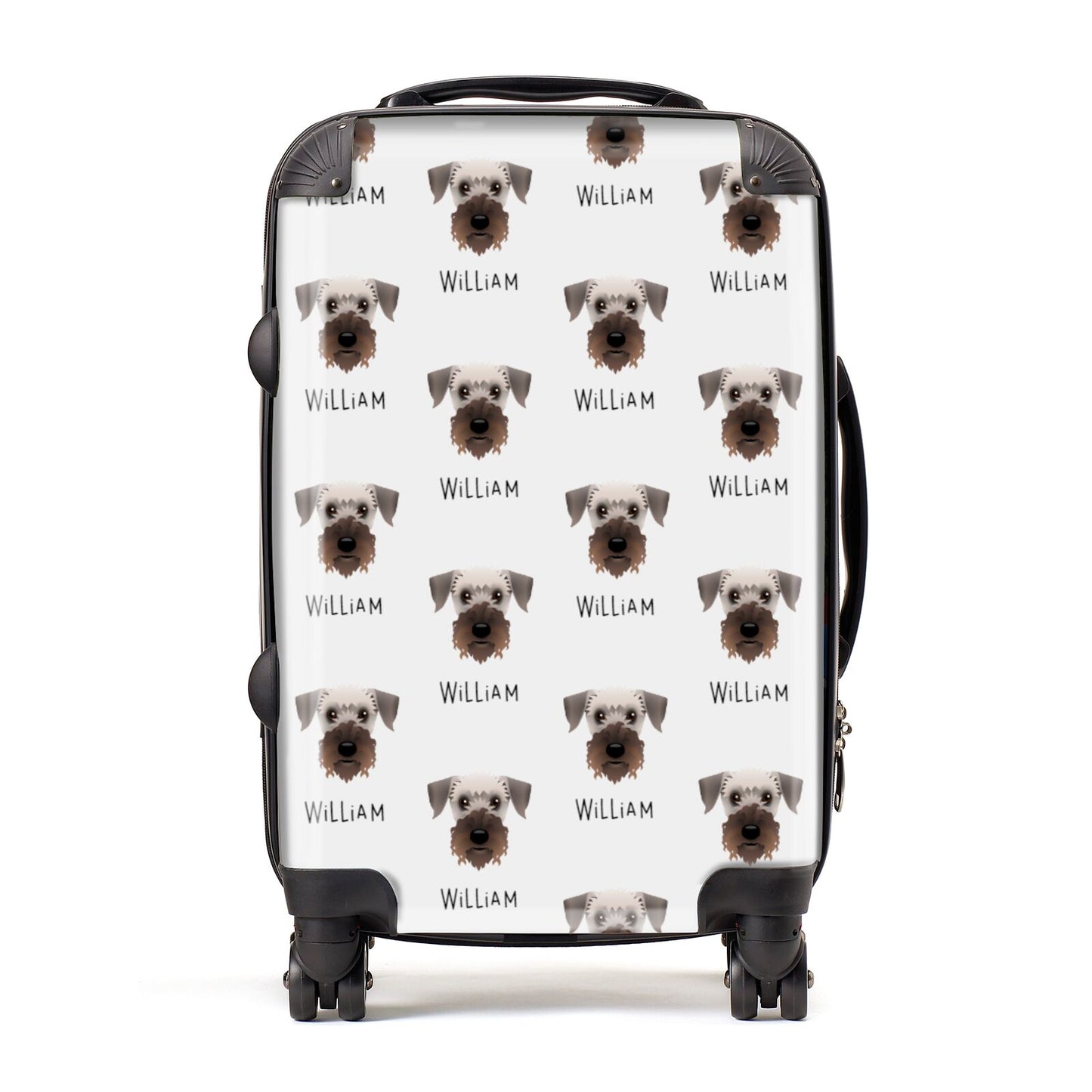 Cesky Terrier Icon with Name Suitcase