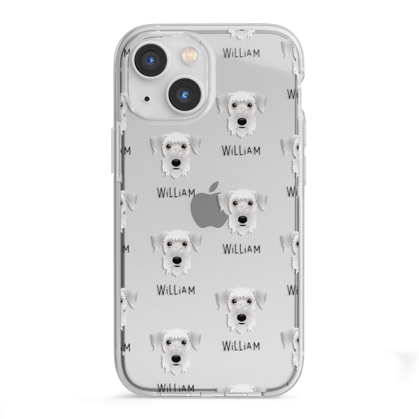 Cesky Terrier Icon with Name iPhone 13 Mini TPU Impact Case with White Edges