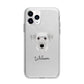 Cesky Terrier Personalised Apple iPhone 11 Pro Max in Silver with Bumper Case