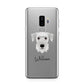 Cesky Terrier Personalised Samsung Galaxy S9 Plus Case on Silver phone