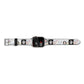 Chase The Moon Apple Watch Strap Size 38mm Landscape Image Silver Hardware
