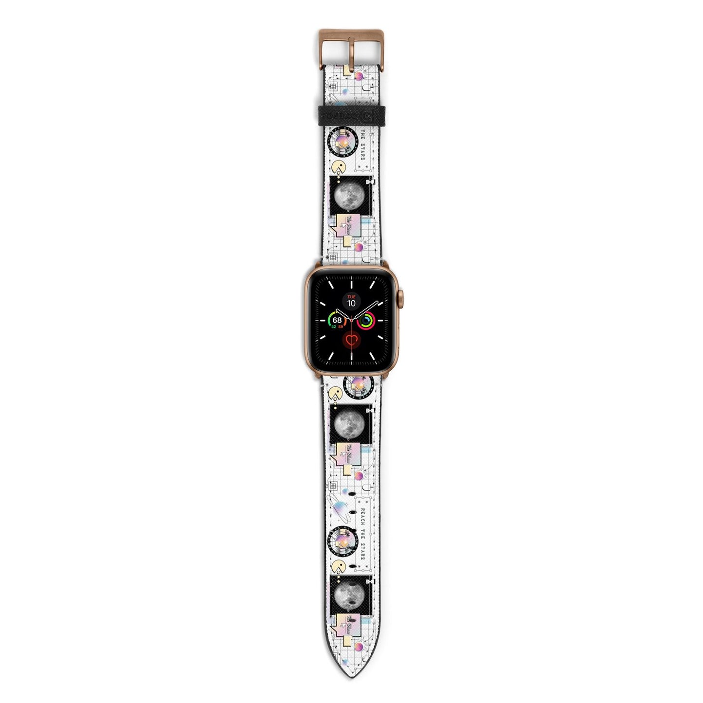 Chase The Moon Apple Watch Strap with Gold Hardware