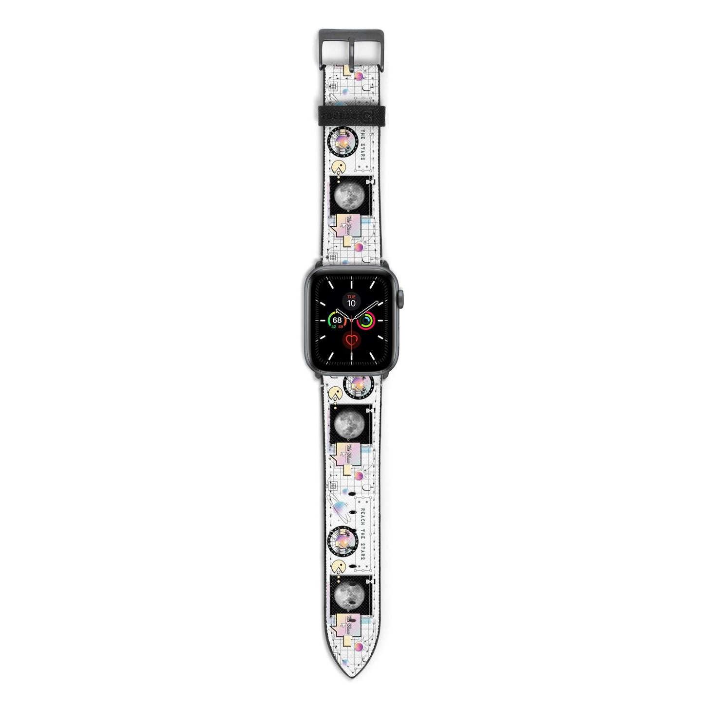 Chase The Moon Apple Watch Strap with Space Grey Hardware