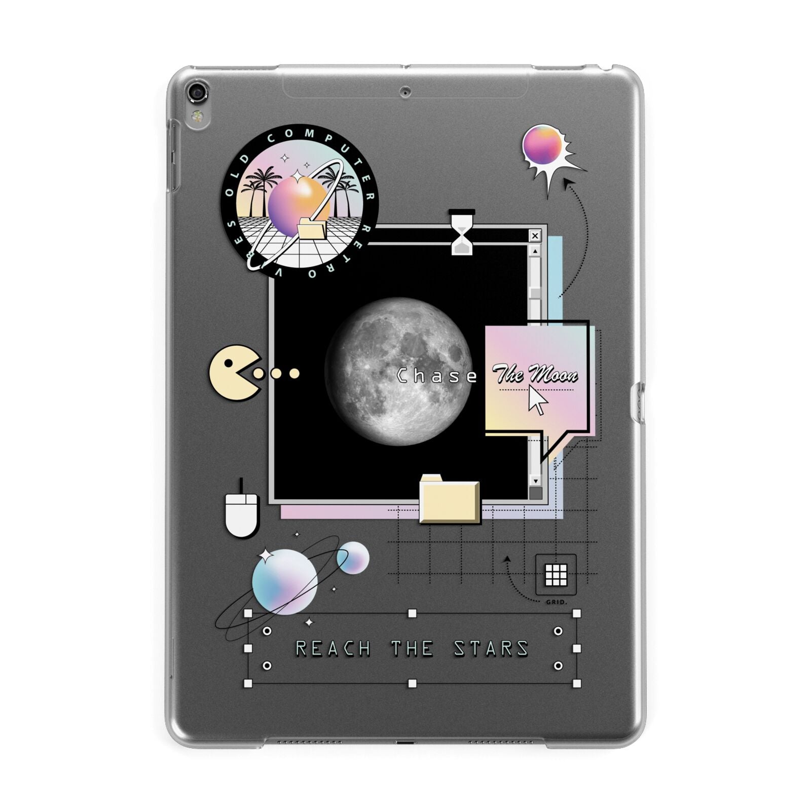Chase The Moon Apple iPad Grey Case