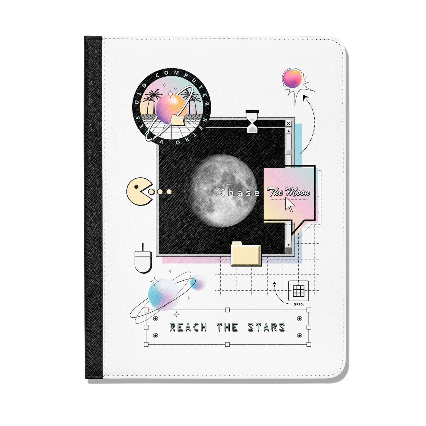 Chase The Moon Apple iPad Leather Folio Case