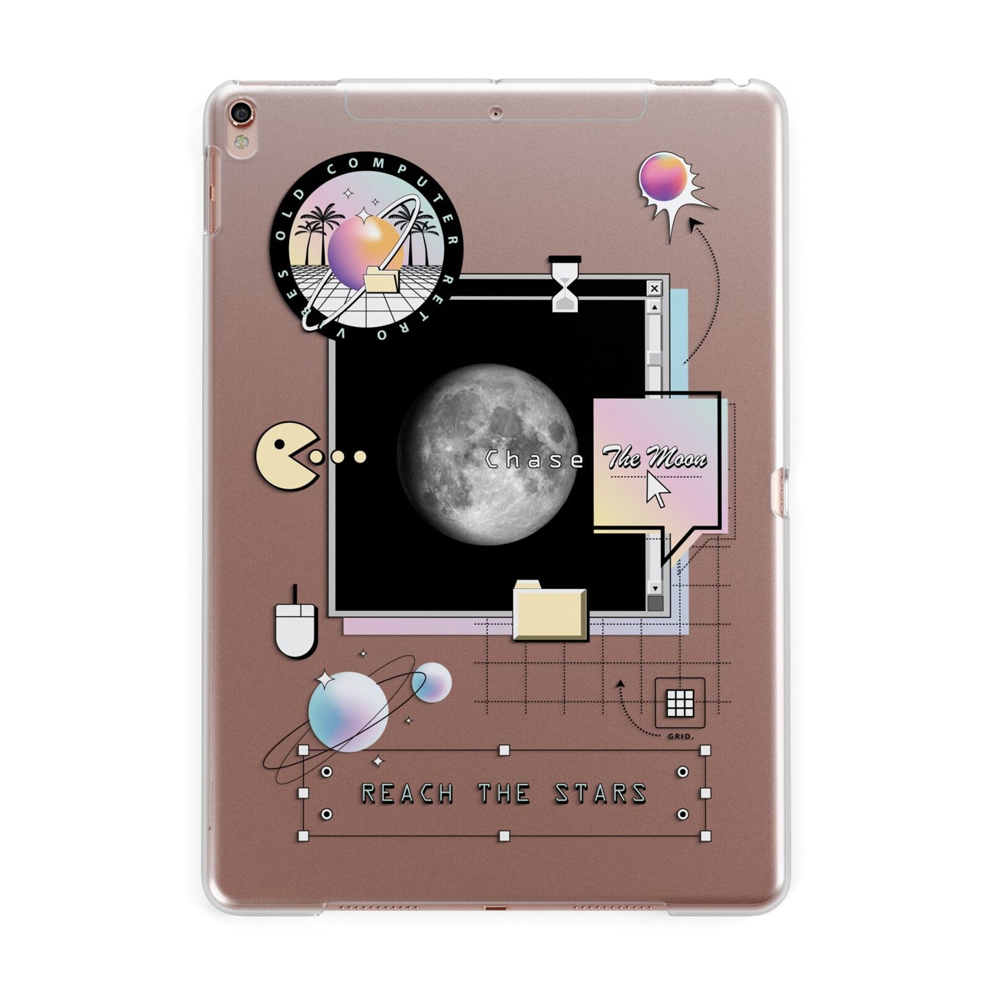 Chase The Moon Apple iPad Rose Gold Case