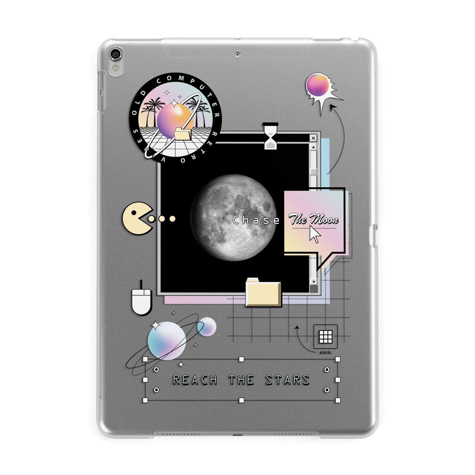 Chase The Moon Apple iPad Silver Case