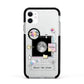 Chase The Moon Apple iPhone 11 in White with Black Impact Case