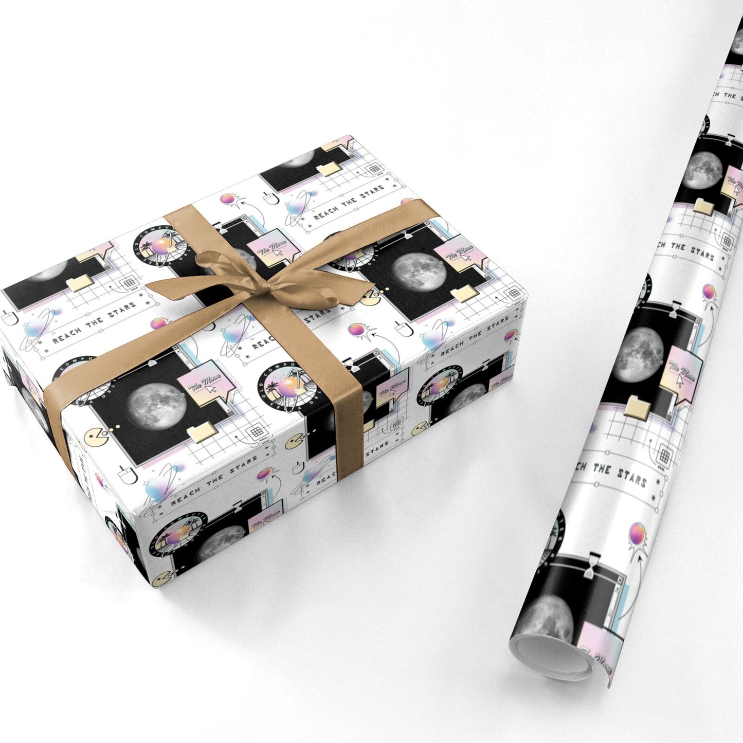 Chase The Moon Personalised Wrapping Paper