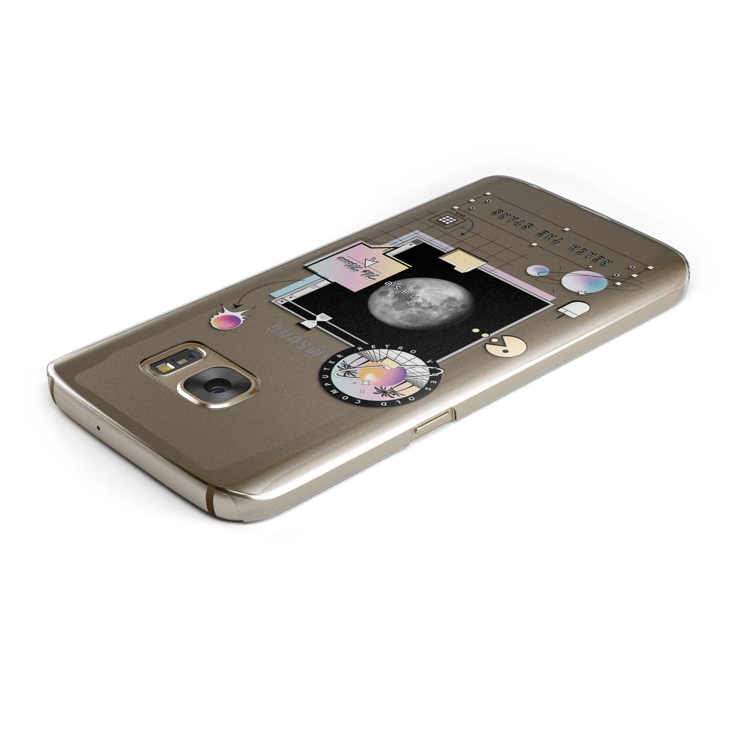 Chase The Moon Samsung Galaxy Case Top Cutout