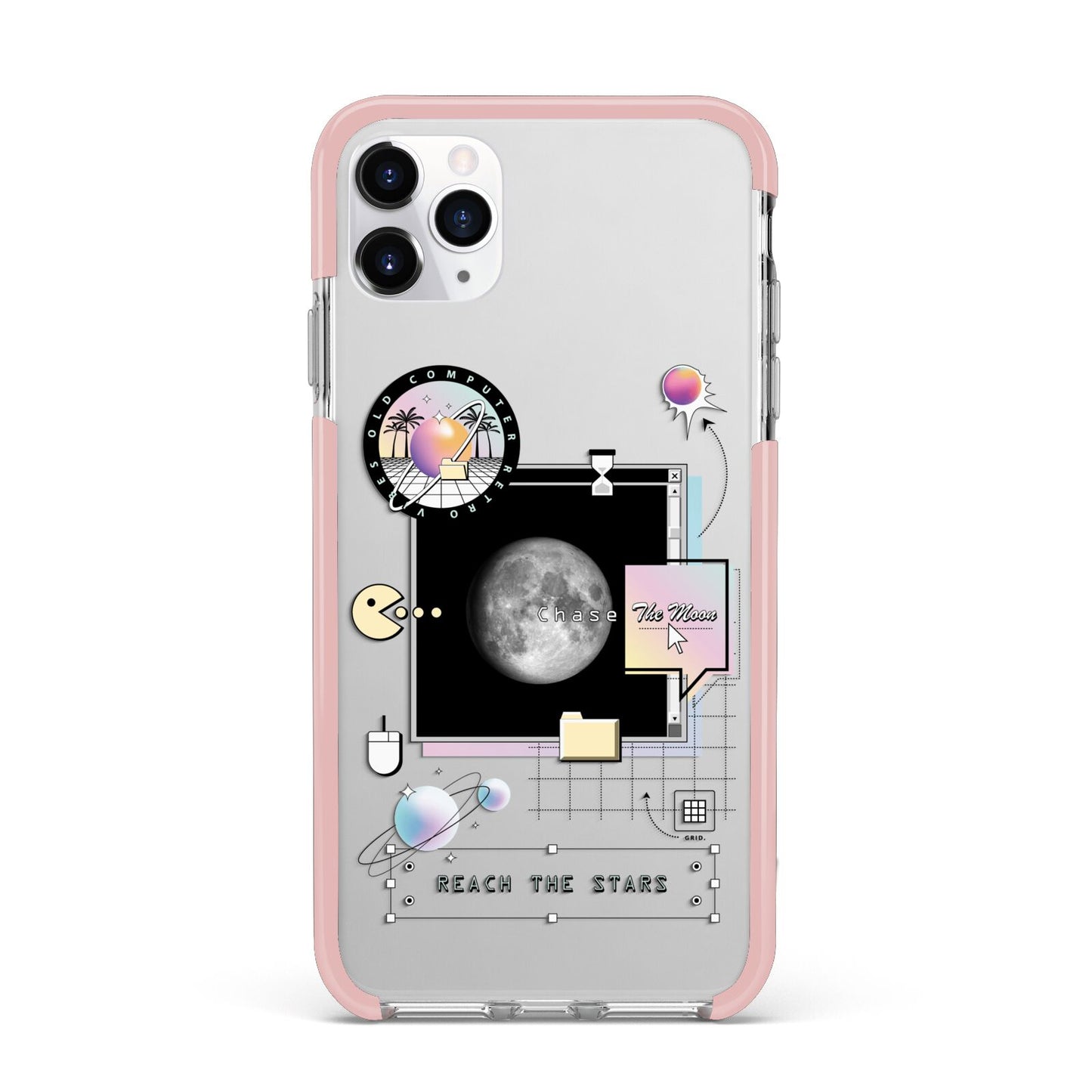 Chase The Moon iPhone 11 Pro Max Impact Pink Edge Case