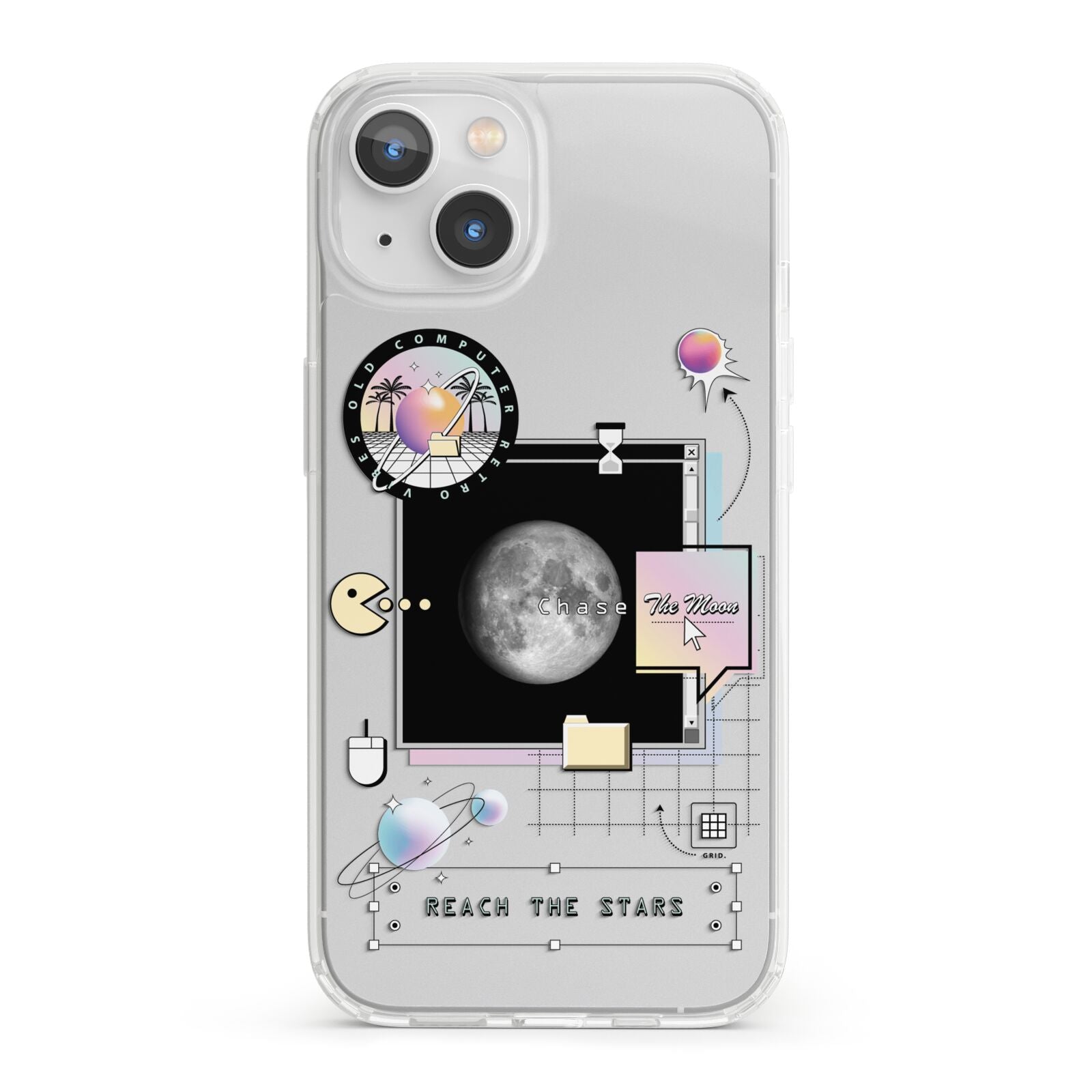 Chase The Moon iPhone 13 Clear Bumper Case