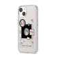 Chase The Moon iPhone 14 Clear Tough Case Starlight Angled Image