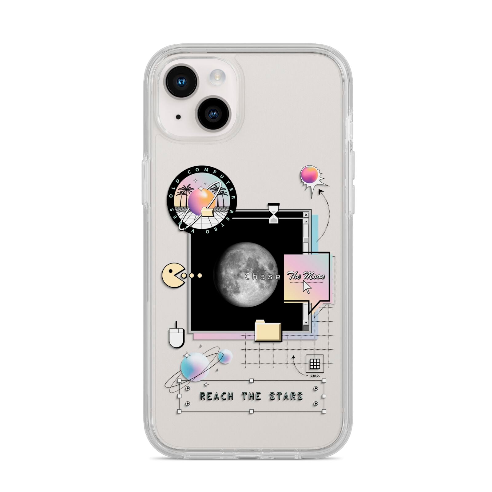 Chase The Moon iPhone 14 Plus Clear Tough Case Starlight