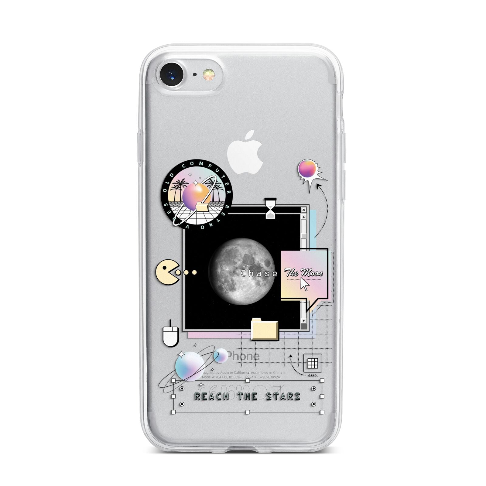 Chase The Moon iPhone 7 Bumper Case on Silver iPhone