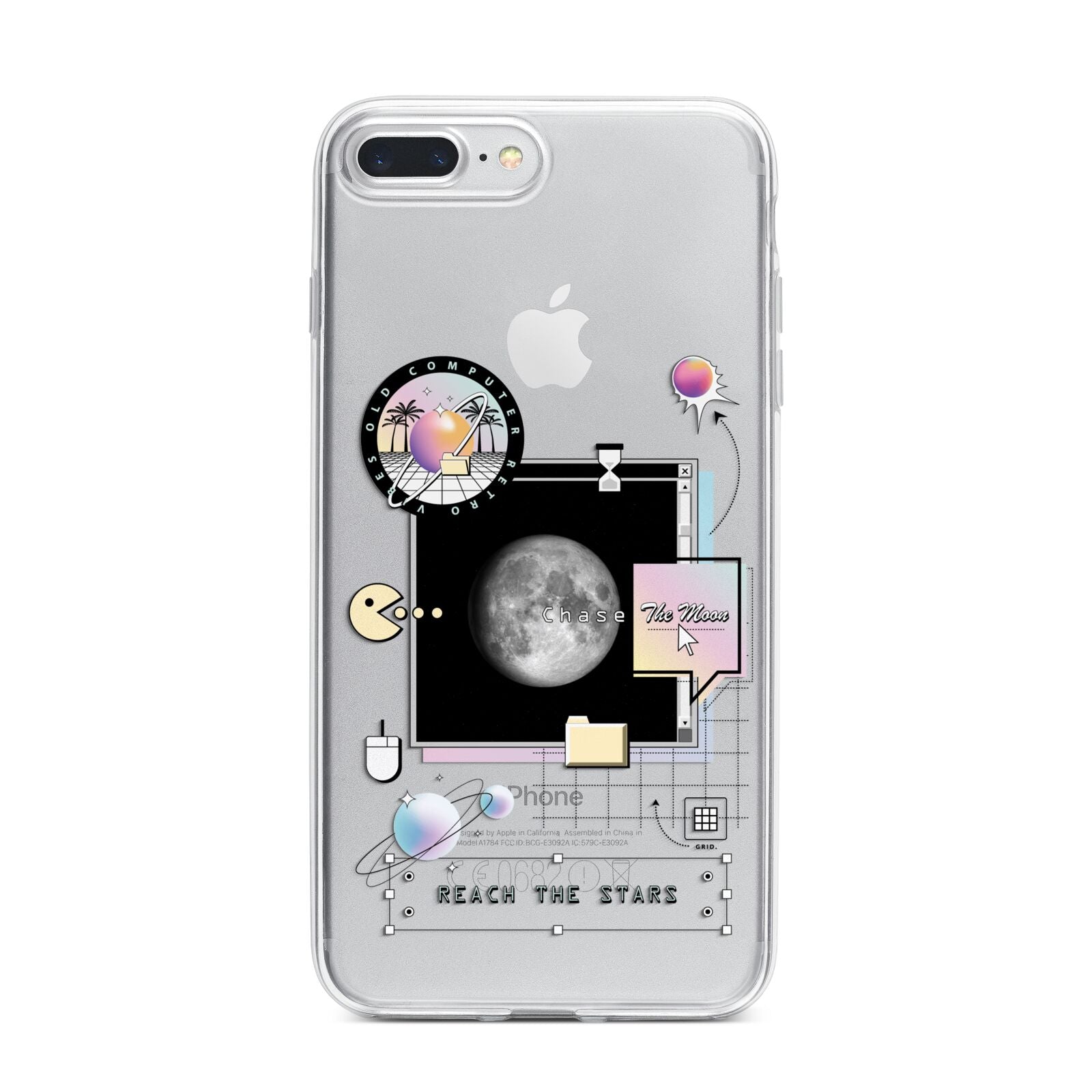 Chase The Moon iPhone 7 Plus Bumper Case on Silver iPhone