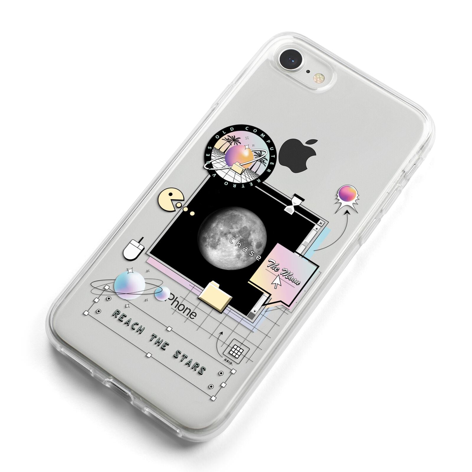 Chase The Moon iPhone 8 Bumper Case on Silver iPhone Alternative Image