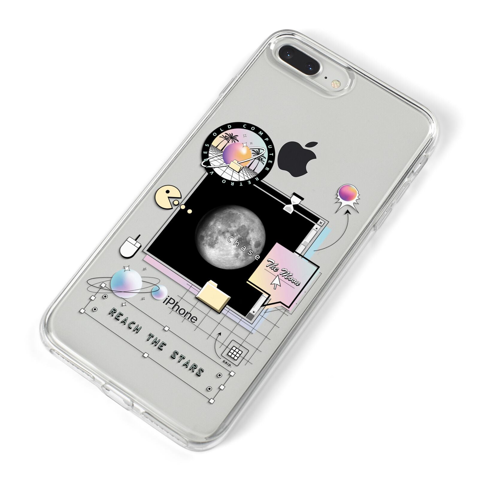 Chase The Moon iPhone 8 Plus Bumper Case on Silver iPhone Alternative Image